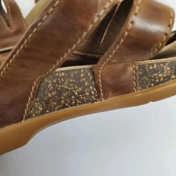 Women's DANSKO Vintage Comfort Wedge Heeled Leather Open Toe Sandals SZ 41 - Picture 13 of 14